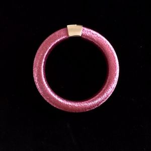 CALGARO SILK AND STERLING BANGLE BRACELET ITALY